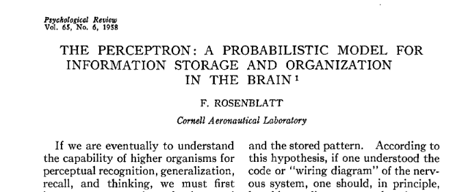 PERCEPTRON