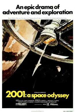 2001: A Space Odyssey 포스터에서 사용된 Futura 서체